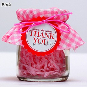 Favor Bottle " Polka Fabric TQ " ( DM-082 )