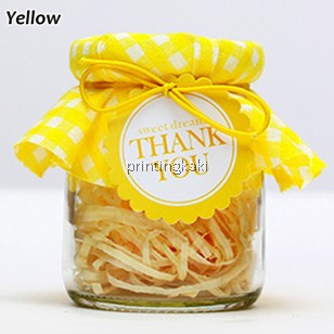 Favor Bottle " Polka Fabric TQ " ( DM-082 )