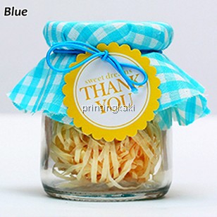 Favor Bottle " Polka Fabric TQ " ( DM-082 )