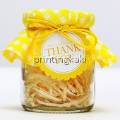 Favor Bottle " Polka Fabric TQ " ( DM-082 )