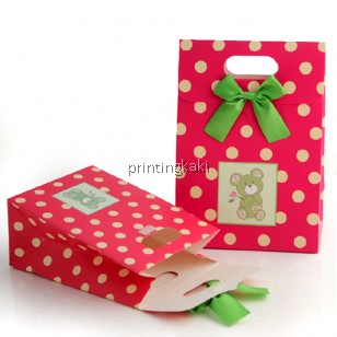 Paper Bag " Polka Bear " ( DQ-508 )