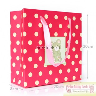 Paper Bag " Polka Bear Rope " ( DQ-512 )