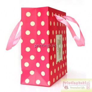Paper Bag " Polka Bear Rope " ( DQ-512 )