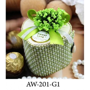 Favor Bamboo Box " Love Shape " ( AW-201 )