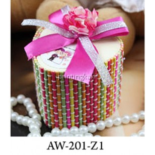 Favor Bamboo Box " Love Shape " ( AW-201 )