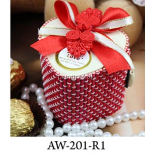 Favor Bamboo Box " Love Shape " ( AW-201 )