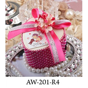 Favor Bamboo Box " Love Shape " ( AW-201 )