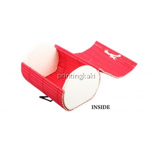 Favor Bamboo Box " Crystal Round " ( AW-202 )