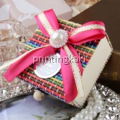 Favor Bamboo Box " Ribbon Square " ( AW-206 )