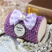 Favor Bamboo Box " Pearl Round " ( AW-207 )