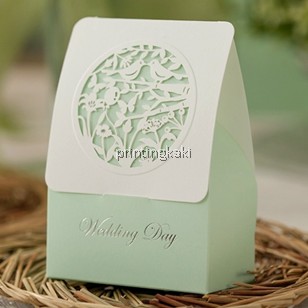 Favor Gift Box " Marriage Green " ( WM-048 )