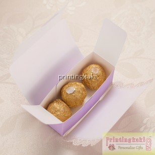 Favor Gift Box " Purple Roman " ( WM-049 )