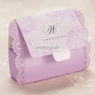 Favor Gift Box " Purple Roman " ( WM-049 )