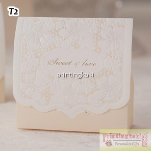 Favor Gift Box " White Champagne " ( WM-053 )