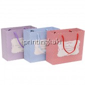 Paper Bag " Striped Portable " ( RD-524 )