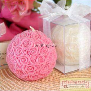 Favor Candle " Rose Ball " ( PK-409 )