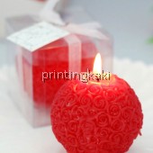 Favor Candle " Rose Ball " ( PK-409 )