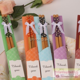 Favor Chopsticks " Wood Ribbon " ( PK-603 )