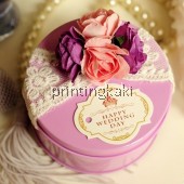 Favor Tin Box " Lace Color " ( TH-009 )