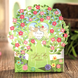 Favor Gift Box " Green Tree " ( WM-056 )