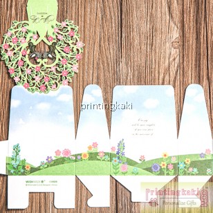Favor Gift Box " Green Tree " ( WM-056 )